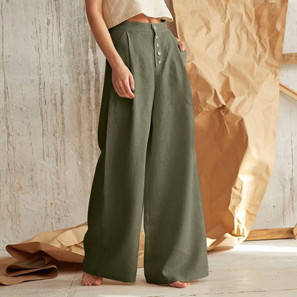 Paige | Women’s Relaxed-Fit Cotton Wide-Leg Pants