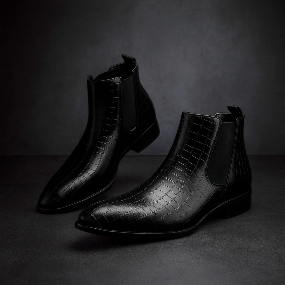 Thomas | Men’s Snakeskin Chelsea Shoes