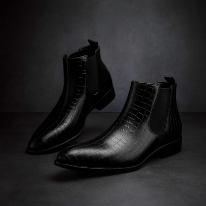 Thomas | Men’s Snakeskin Chelsea Shoes