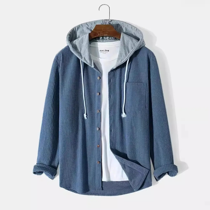 Merrick | Men’s Corduroy Button-Up Hoodie