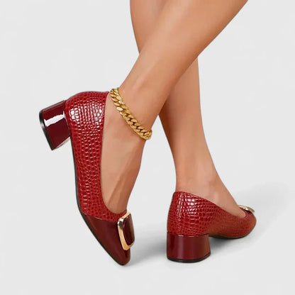 Valleria | Women’s Comfortable Textured Block Heels