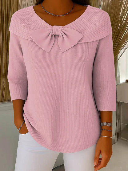 Madison | Women’s Sophisticated Bow Neck Sweater