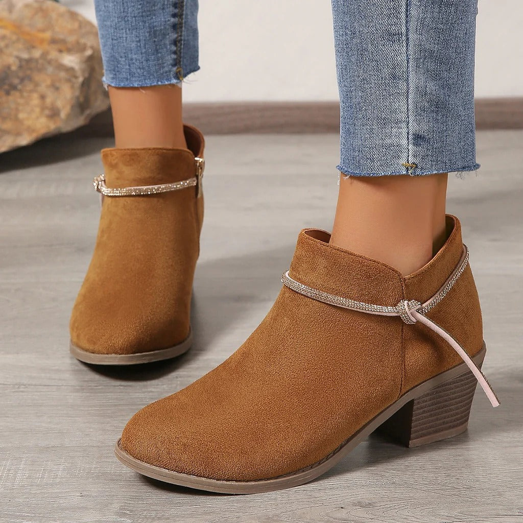 Sierra | Women’s Suede-Look Orthopedic Ankle Boots