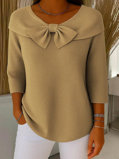 Madison | Women’s Sophisticated Bow Neck Sweater