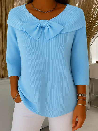 Madison | Women’s Sophisticated Bow Neck Sweater