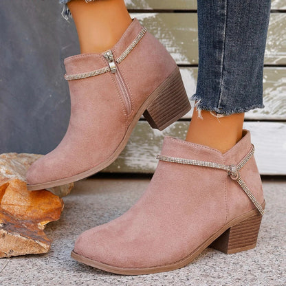Sierra | Women’s Suede-Look Orthopedic Ankle Boots