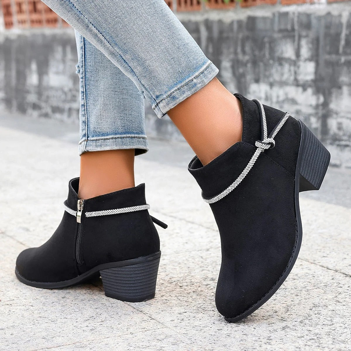 Sierra | Women’s Suede-Look Orthopedic Ankle Boots