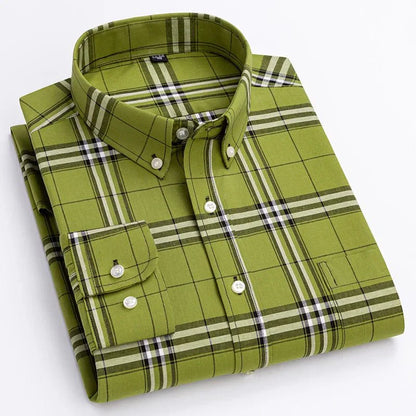 Gavin | Men’s Plaid Button-Up Shirt with Classic Collar