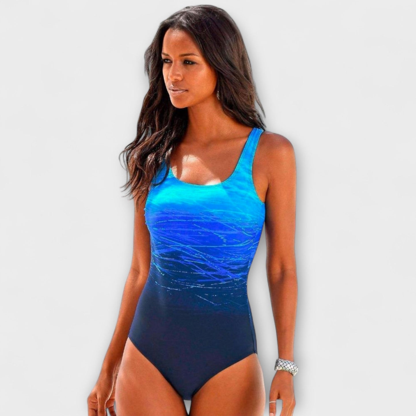 Rylan | Women’s Ombre Scoop Neck One Piece Swimsuit