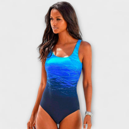 Rylan | Women’s Ombre Scoop Neck One Piece Swimsuit