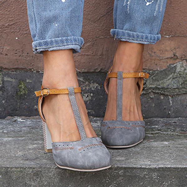 Mireille | Women’s Spring Chunky Heel Mary Janes