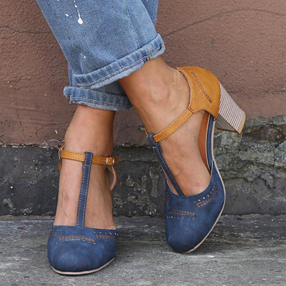 Mireille | Women’s Spring Chunky Heel Mary Janes