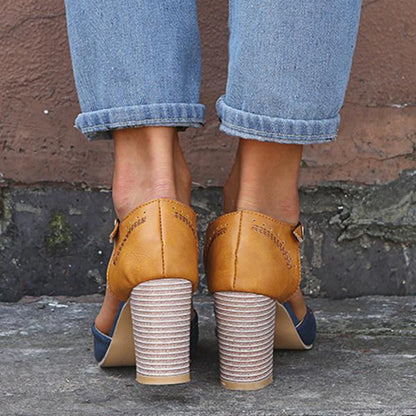Mireille | Women’s Spring Chunky Heel Mary Janes