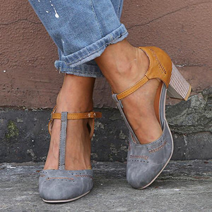 Mireille | Women’s Spring Chunky Heel Mary Janes
