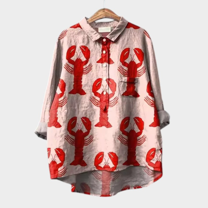 Emberly | Women’s Floral Button Up Blouse