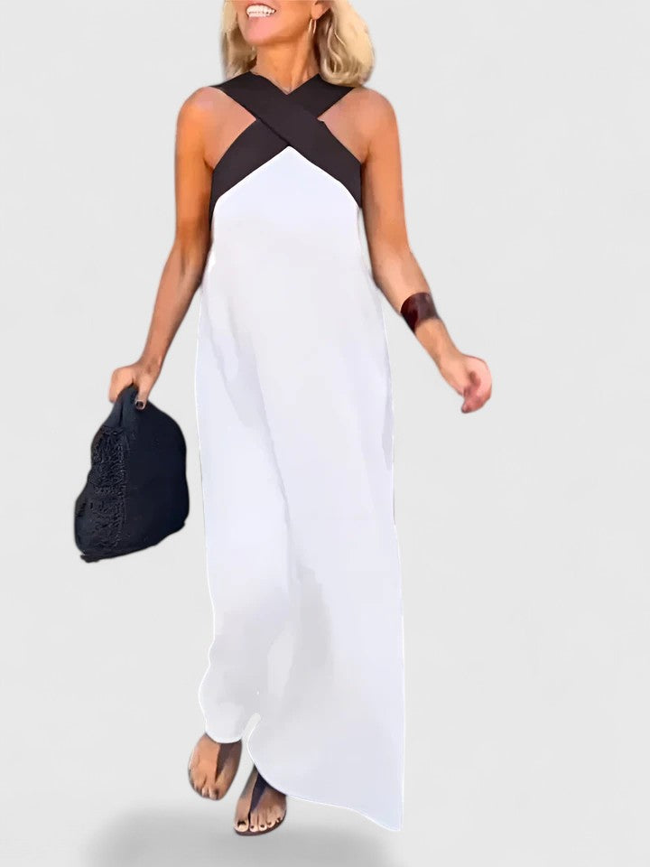 Sienna | Women’s Elegant Crossback Maxi Dress