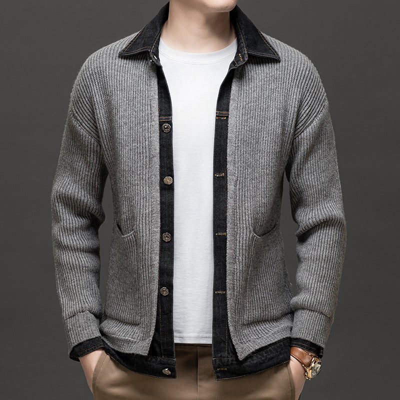 Beckham | Men’s Collared Knit Cardigan