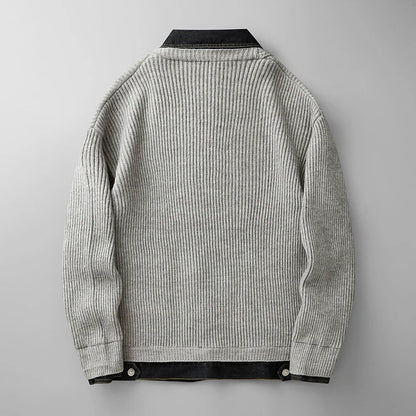 Beckham | Men’s Collared Knit Cardigan