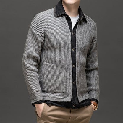 Beckham | Men’s Collared Knit Cardigan