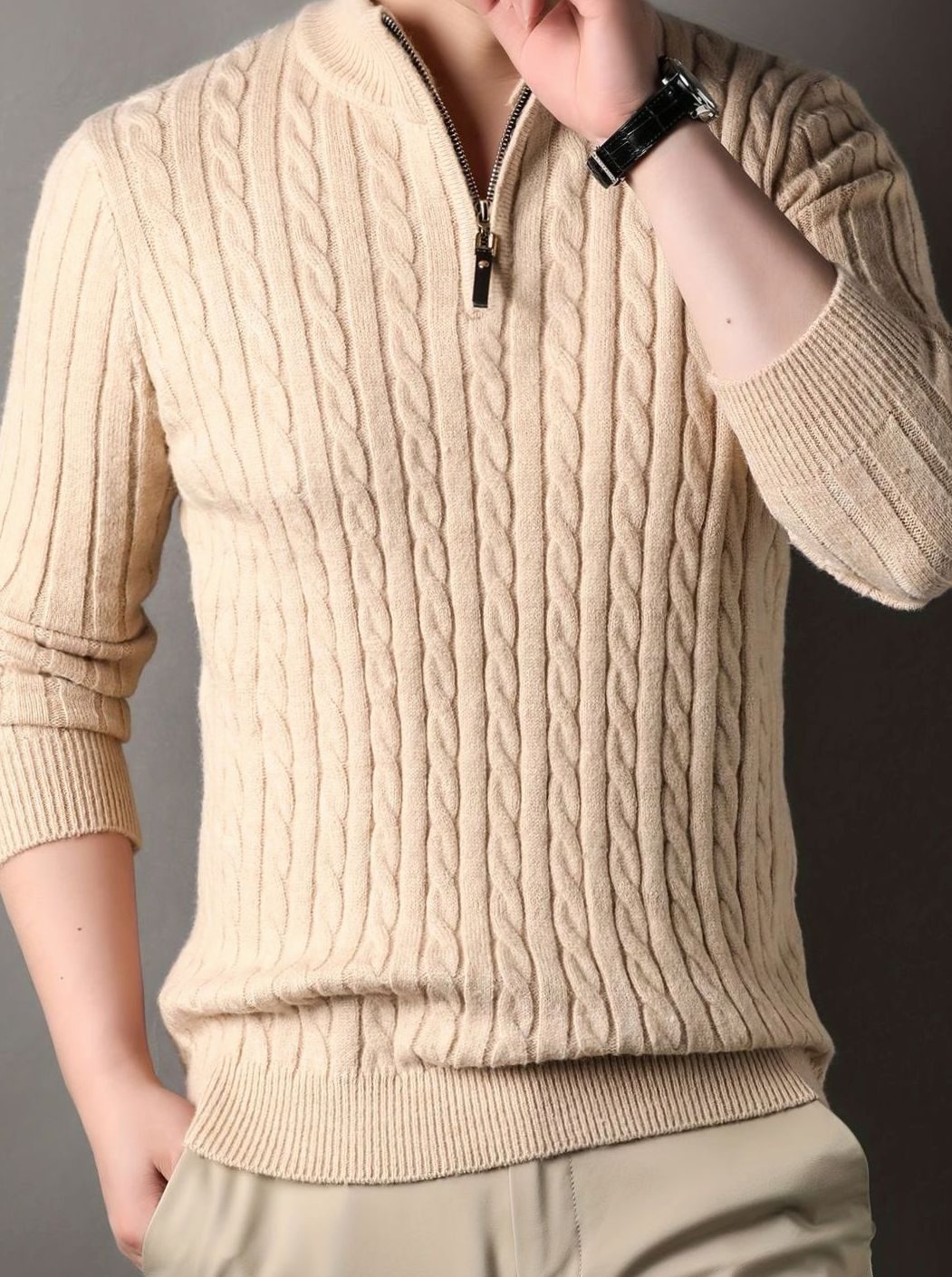 Judah | Men’s Cable Knit Winter Sweater