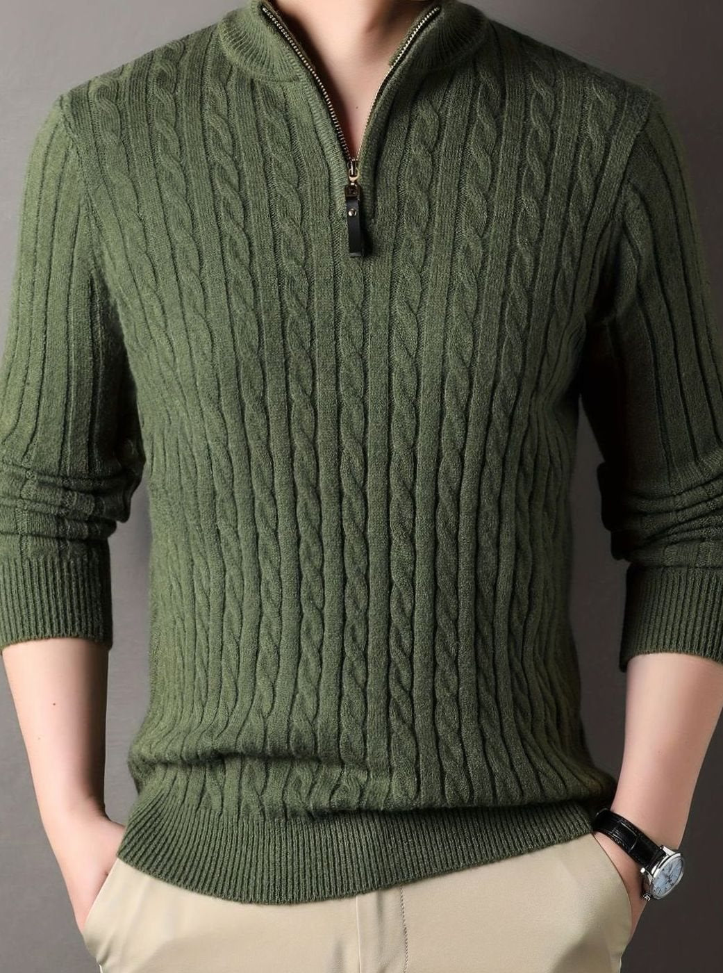 Judah | Men’s Cable Knit Winter Sweater