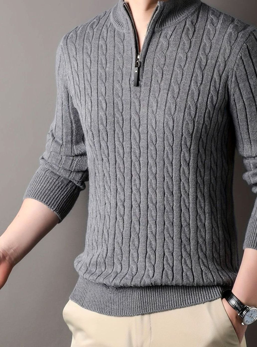 Judah | Men’s Cable Knit Winter Sweater