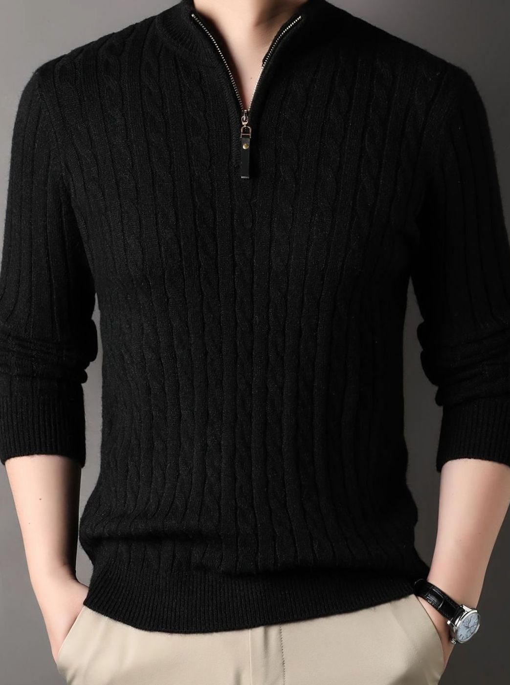Judah | Men’s Cable Knit Winter Sweater