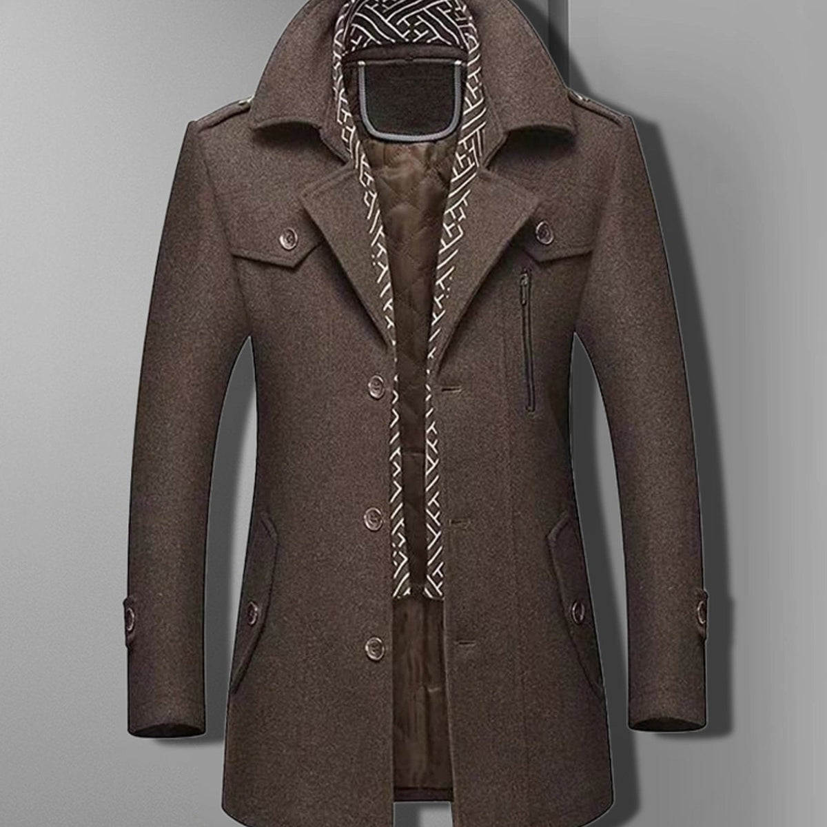 Langston | Men’s Double-Breasted Overcoat