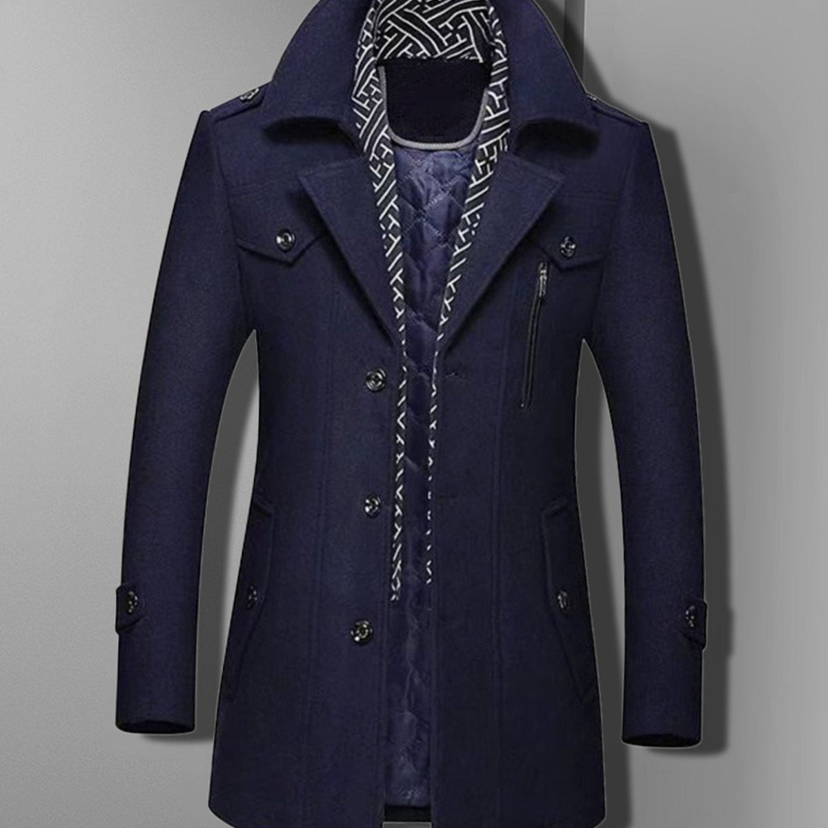 Langston | Men’s Double-Breasted Overcoat