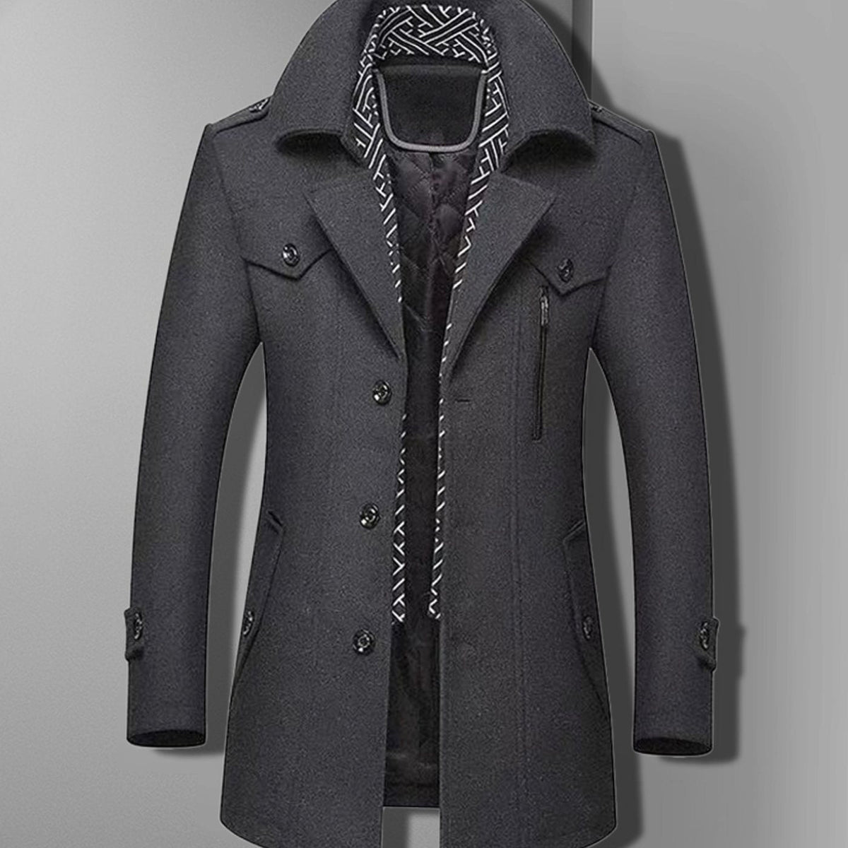 Langston | Men’s Double-Breasted Overcoat