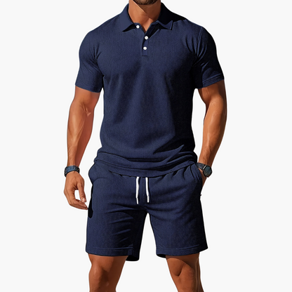 Braylen | Men’s Polo Shirt Shorts Casual Set