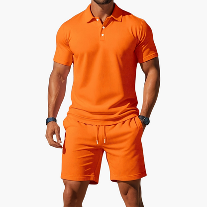 Braylen | Men’s Polo Shirt Shorts Casual Set