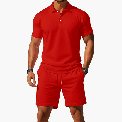 Braylen | Men’s Polo Shirt Shorts Casual Set