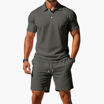 Braylen | Men’s Polo Shirt Shorts Casual Set