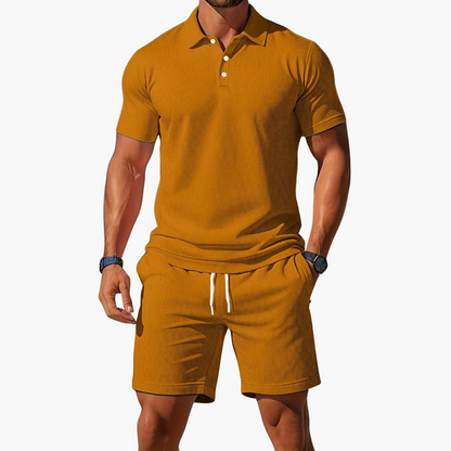 Braylen | Men’s Polo Shirt Shorts Casual Set