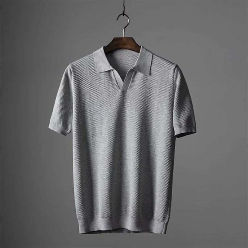 Brenner | Men’s Textured Short Sleeve Classic Polo Shirt