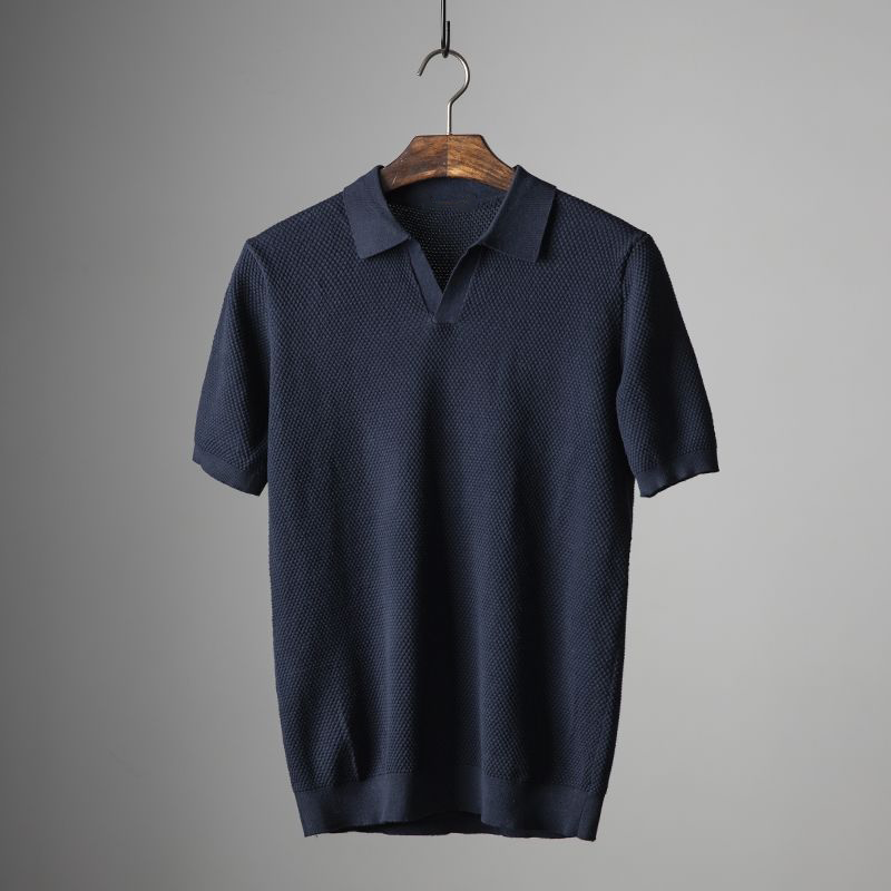 Brenner | Men’s Textured Short Sleeve Classic Polo Shirt