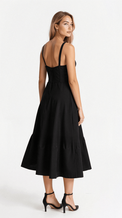 Sutter | Women’s Floral Chic Corset Summer Midi Dress