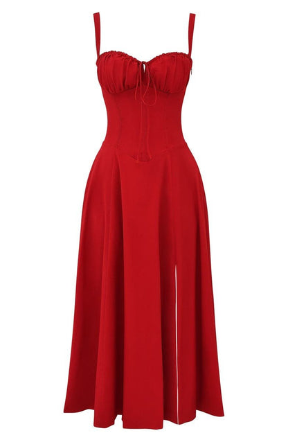 Sutter | Women’s Floral Chic Corset Summer Midi Dress