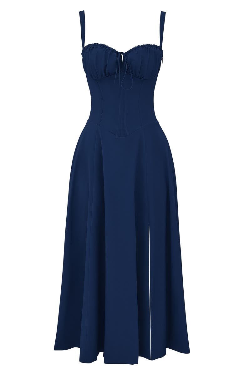 Sutter | Women’s Floral Chic Corset Summer Midi Dress