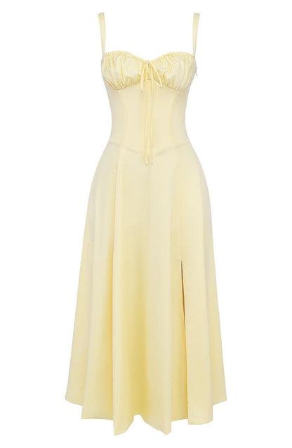 Sutter | Women’s Floral Chic Corset Summer Midi Dress