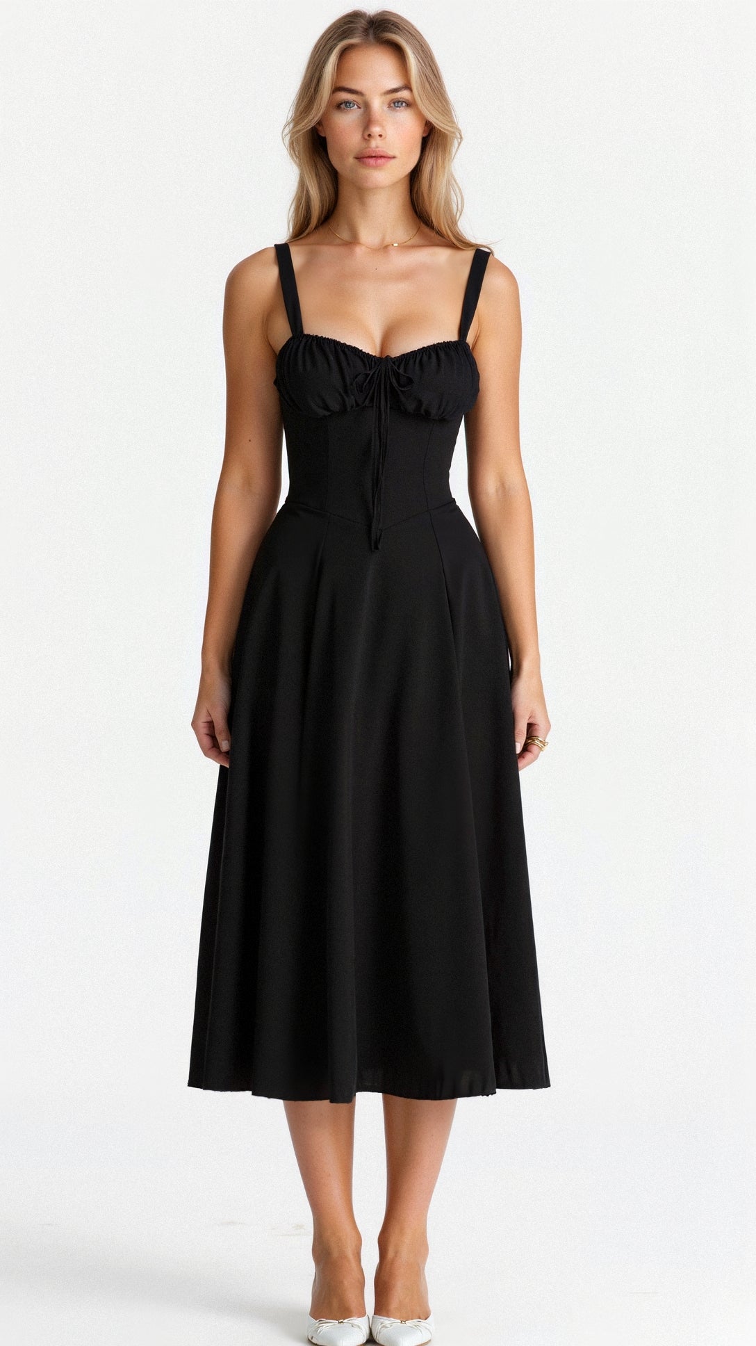 Sutter | Women’s Floral Chic Corset Summer Midi Dress