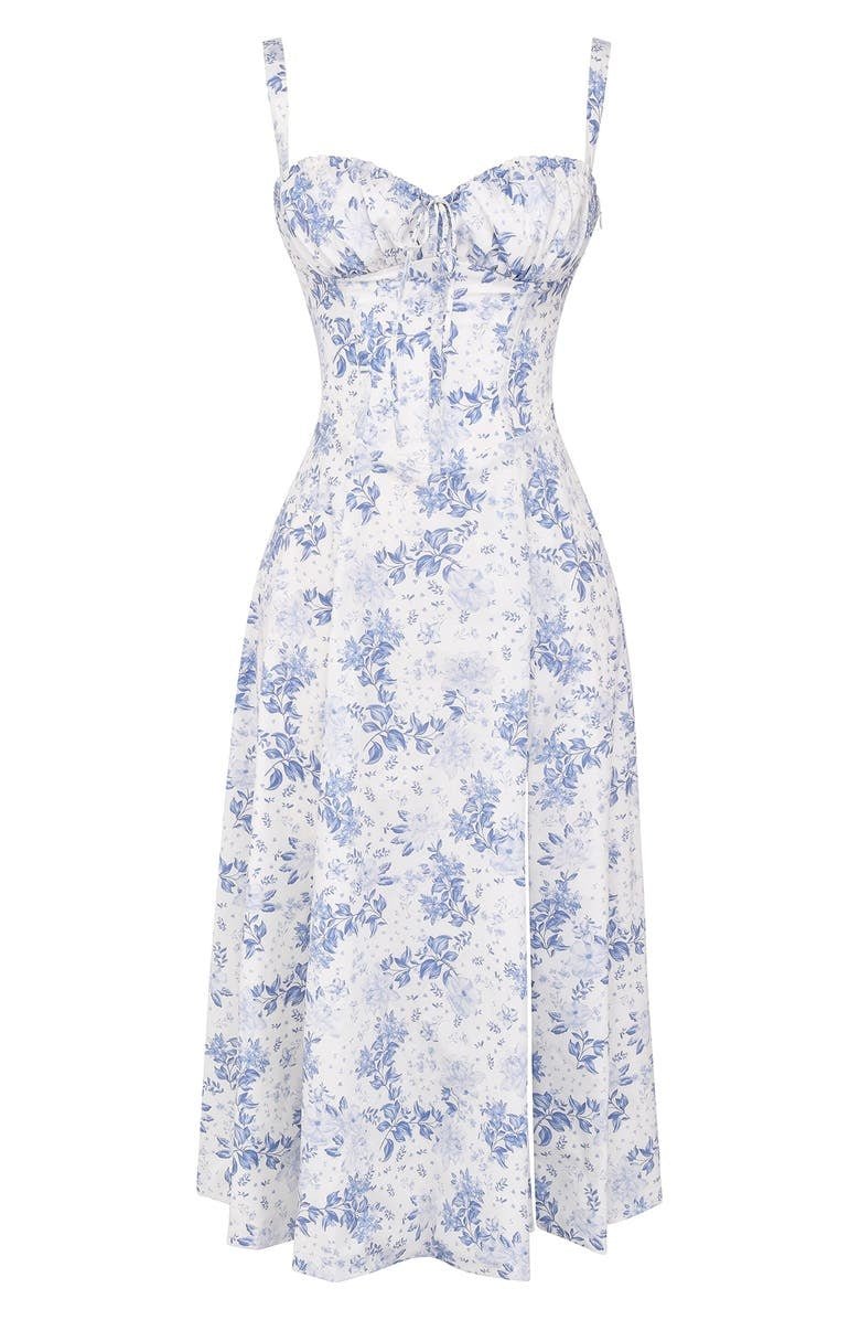 Sutter | Women’s Floral Chic Corset Summer Midi Dress