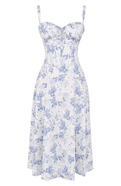 Sutter | Women’s Floral Chic Corset Summer Midi Dress