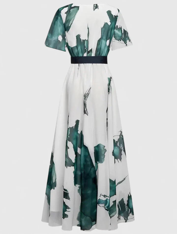 Zarevia | Women’s Printed Wrap Maxi Dress