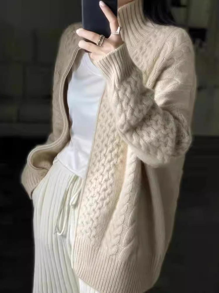 Kensley | Women’s Turtleneck Knit Cardigan