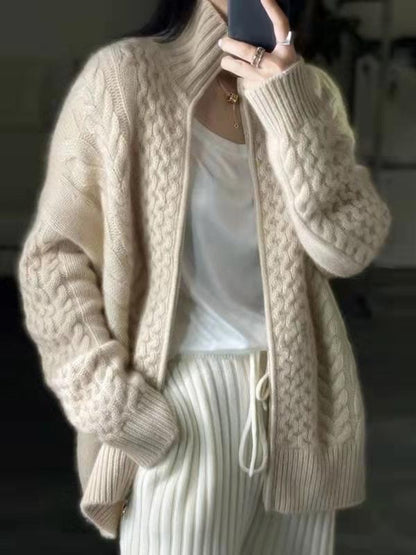 Kensley | Women’s Turtleneck Knit Cardigan