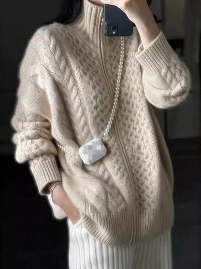 Kensley | Women’s Turtleneck Knit Cardigan