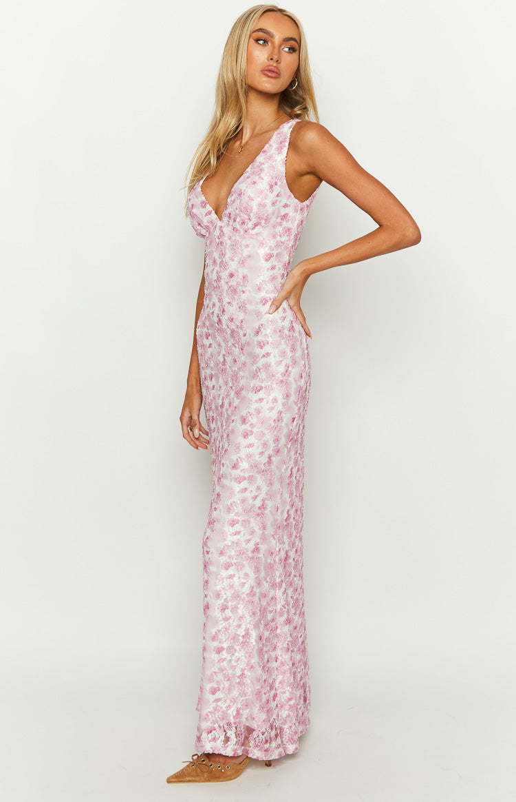 Brittany | Women’s Wedding Guest Maxi Dress with V-Neck Fit