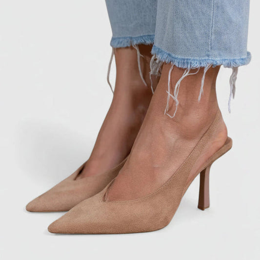 Virelza | Women’s Pointed Toe Slingback Stiletto Heels